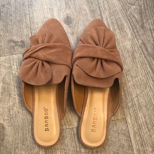 Tan mules - perfect for fall